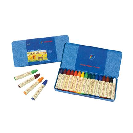 Stick Crayons Stockmar 16 Coul Bte de métal 85032000