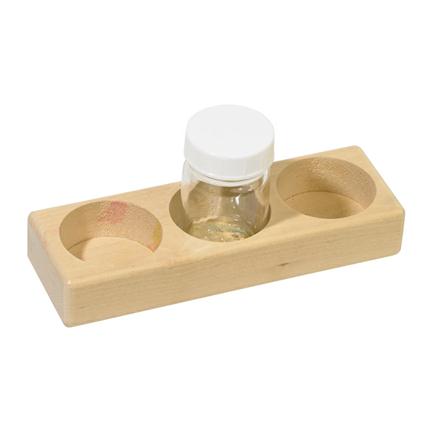 Base en Bois pour 3 Pots Aquarelle  2591501