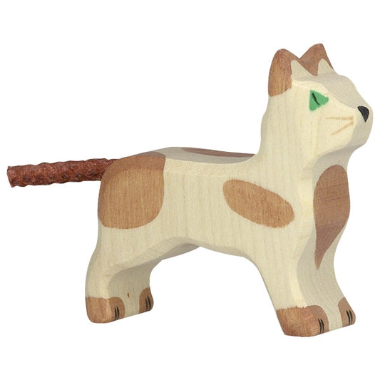 Chat Blanc -Beige Petit #80057