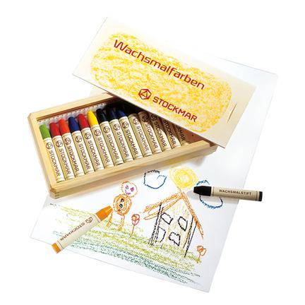 Stick Crayons Stockmar 16 Coul Bte de Bois 85032500