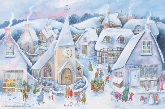 Calendrier Avent - A001 Village en Hiver