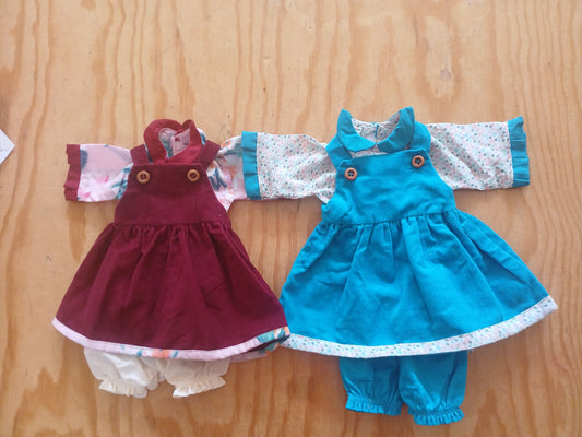 Habit Poupée 36cm Extra Blouse Robe et Bloomers