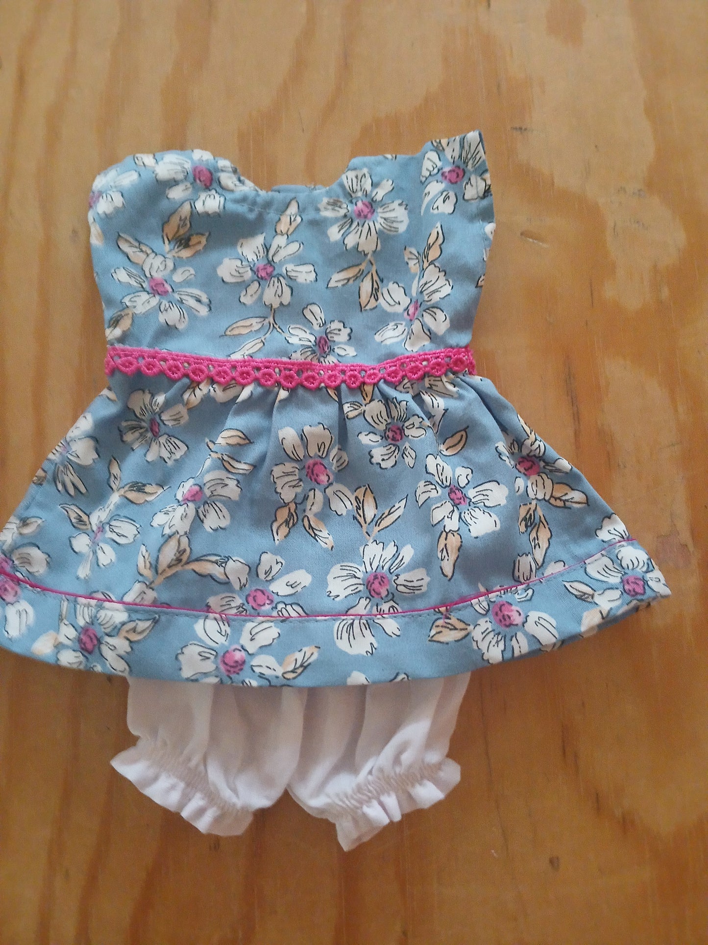 Habit Poupée 36cm- Robe Manche Courte - Culotte