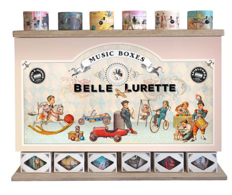 Présentoir Boîte Musique Rondo
