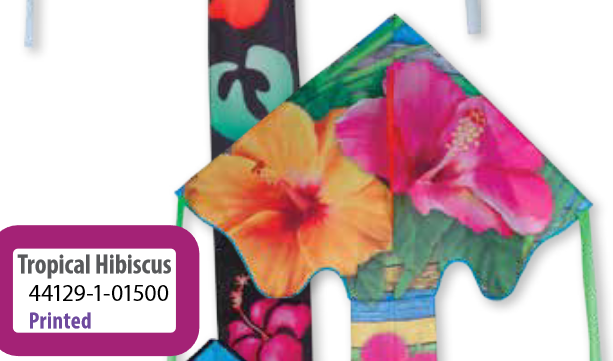 Cerf Volant Large Easy Flyer - Tropical Hibiscus 44129