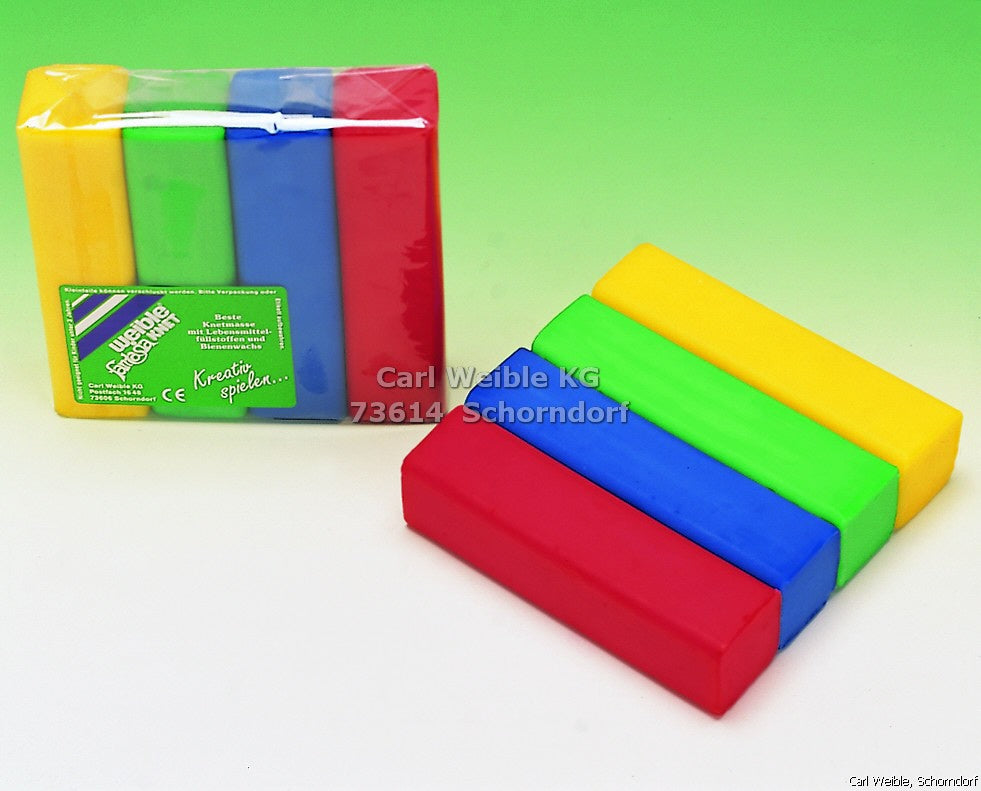 Cire à Modeler Fantasia 4 Blocs de couleurs  400gr- Weible