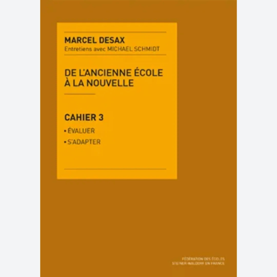 Cahier Desax 3- Évaluer,s`Adapter
