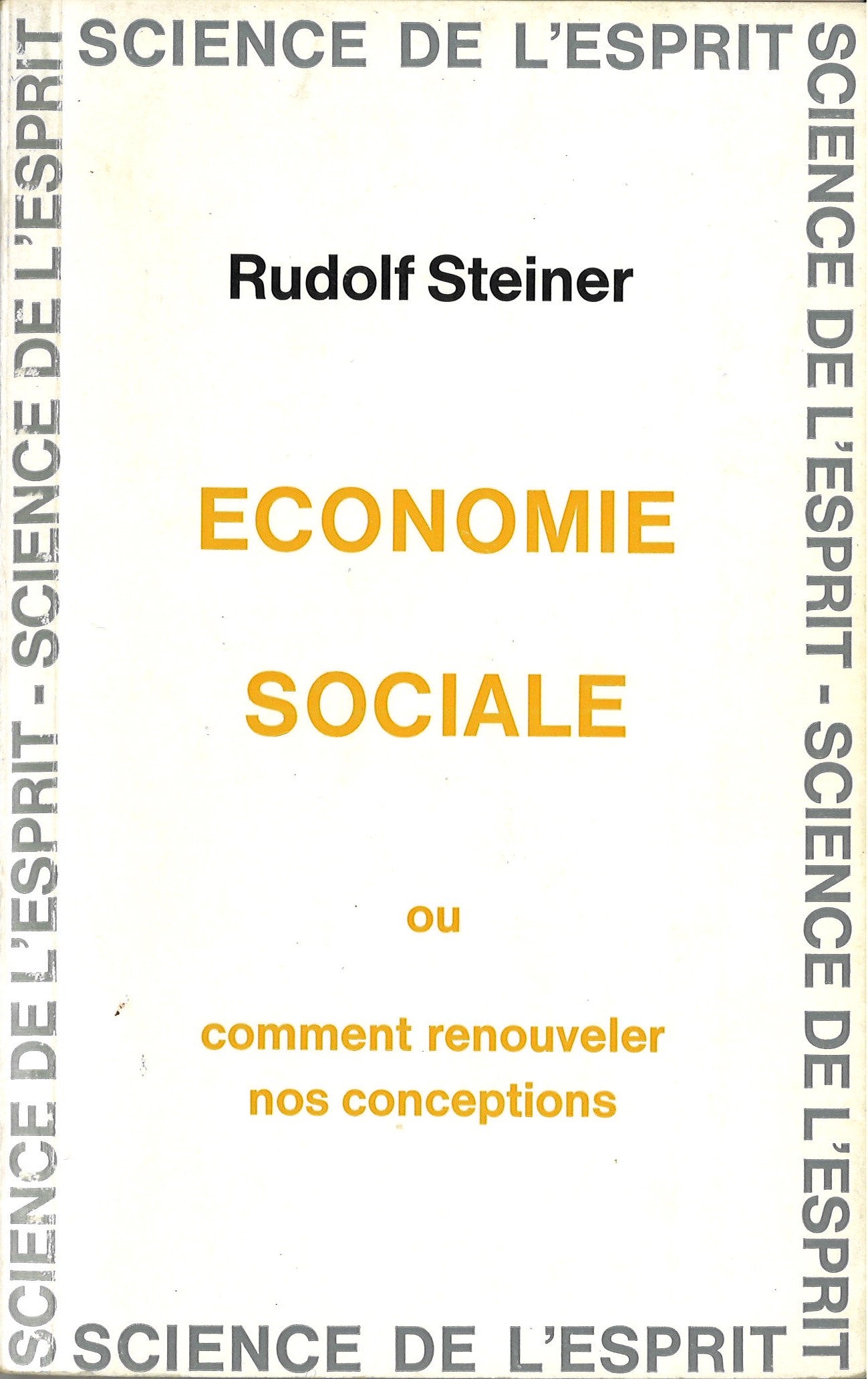 Economie Sociale - R Steiner   Épuisé