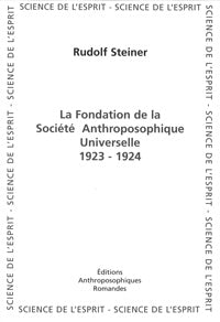 Fondation de la Société Anthroposophique- R Steiner GA261