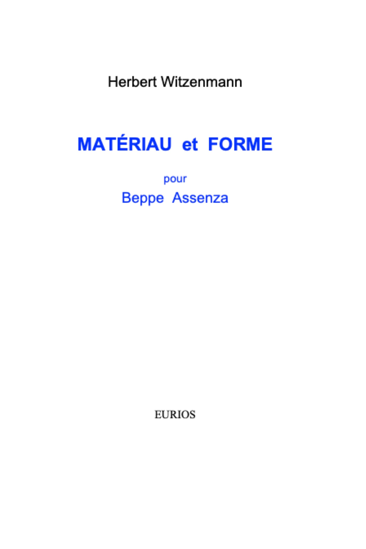 Materiau et Forme- H Witzenmann