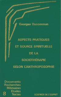 Sociothérapie Aspects pratiques et sources spirituelles- G Ducommun